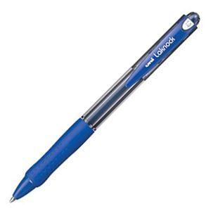(まとめ) 三菱鉛筆 油性ボールペン VERY楽ノック 太字 1.0mm 青 SN10010.33 1本 〔×60セット〕
