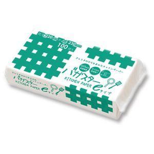 （まとめ） 服部 バガスターキッチンペーパーeタイプ 1パック（100枚） 〔×40セット〕 キッチンペーパー バガスターeタイプ 100枚50個(1c/s) (KPE-005)｜卸スタジアム