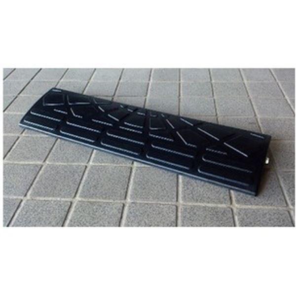 〔4個セット〕 ECOラバースロープ 段差スロープ/段差プレート 〔幅60cm 高さ5cm用〕 ゴム製 衝撃吸収_2