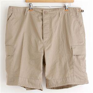 アメリカ軍 BDU カーゴ ショートパンツ Sサイズ リップストップ カーキ レプリカ 米軍 ミリタリーパンツ 迷彩服