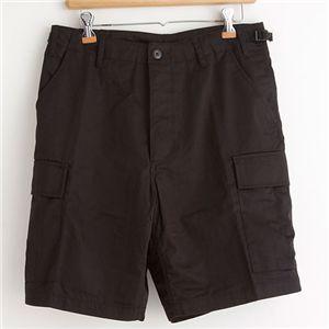 アメリカ軍 BDU カーゴ ショートパンツ Sサイズ リップストップ ブラック レプリカ 米軍 ミリタリーパンツ 迷彩服