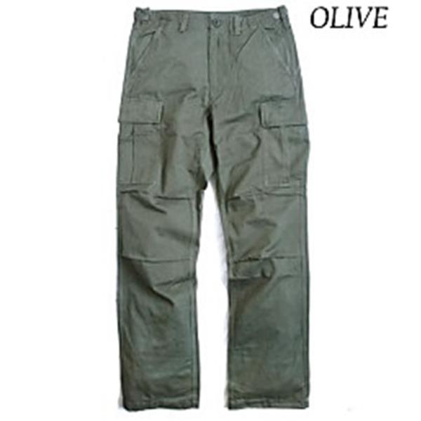 アメリカ軍 BDU パンツ コットン スリム レプリカ XL オリーブ ジッパー式 ドローコード付き 米軍 ミリタリーパンツ 軍モノの画像