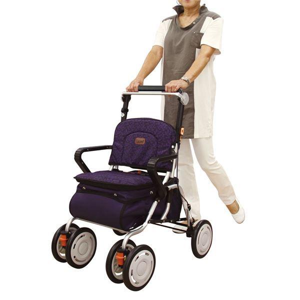 大容量シルバーカー/手押し車 〔スタンダードタイプ〕 幸和製作所 『レコルティ』 プラムパープル 〔介護用品 福祉用品〕 大容量シルバーカー/手押し車 幸和製作所 『レコルティ』 プラムパープル 〔介護用品 福祉用品〕