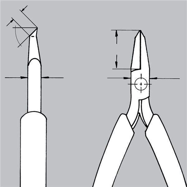 KNIPEX クニペックス 6462-120ESD エレクトロニクス エンドカッティングニッパー 工具 ツール DIY 作業工具 道具 ニッパー_1
