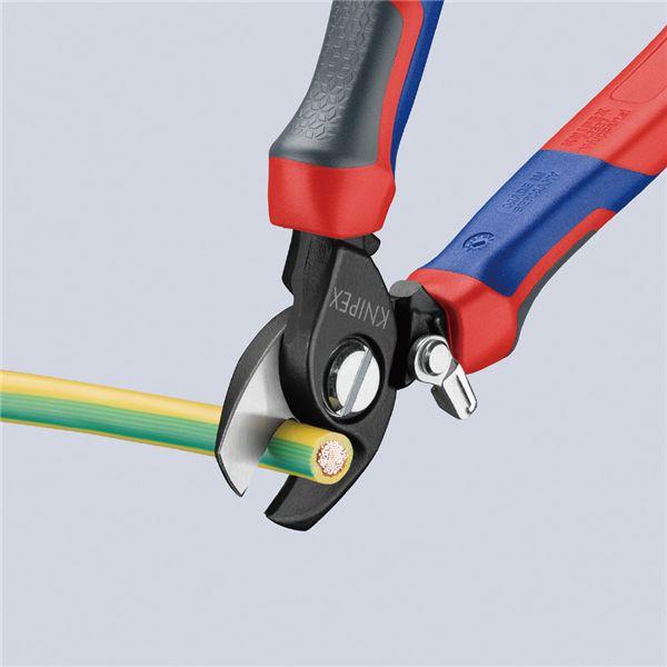 KNIPEX クニペックス 9522-165 ケーブルカッター バネ付 工具 ツール DIY 作業工具 道具_2