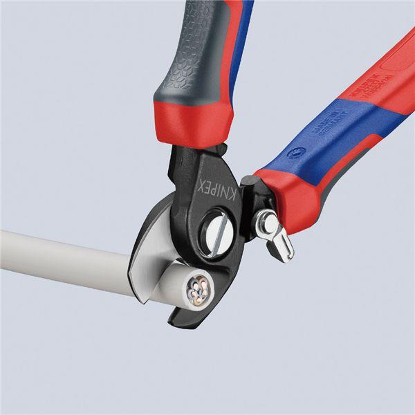 KNIPEX クニペックス 9522-165 ケーブルカッター バネ付 工具 ツール DIY 作業工具 道具_3