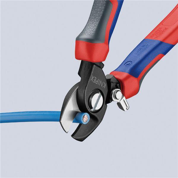 KNIPEX クニペックス 9522-165 ケーブルカッター バネ付 工具 ツール DIY 作業工具 道具_4