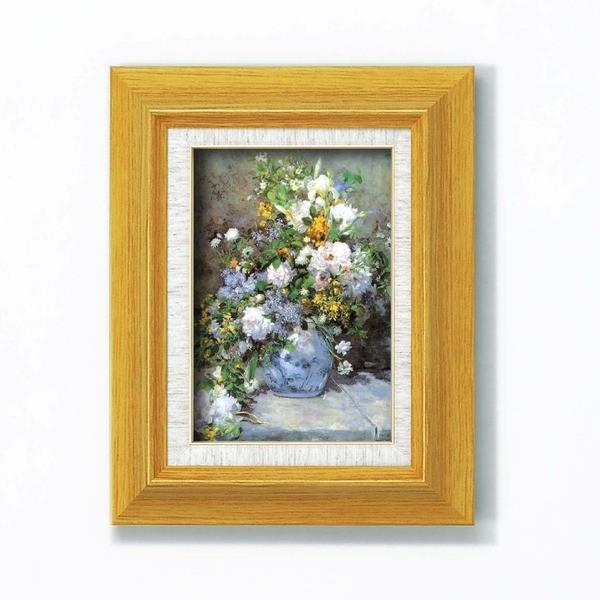 名画額縁 フレームセット サム 壁掛け用 ルノワール 「花瓶の花」 273×343×48mm 立体加工付き