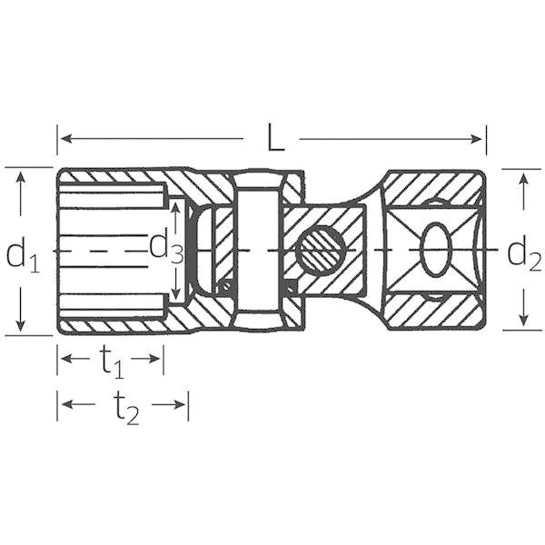 STAHLWILLE スタビレー 47A-9/16 3/8SQ ユニフレックスソケット 02440034 工具 作業工具 ツール DIY_1