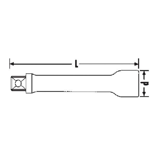 STAHLWILLE スタビレー 509/10 1/2SQ エキステンションバー 255MM