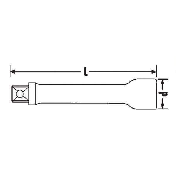 STAHLWILLE スタビレー 509/10W 1/2SQ エキステンションバー 13010008 工具 作業工具 ツール DIY_1