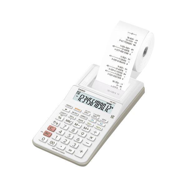 カシオ プリンター電卓 ホワイト HR-8RC-WE