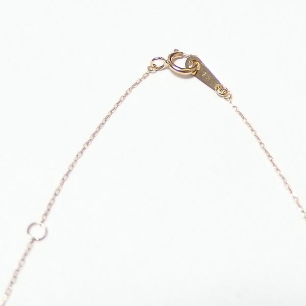 イニシャル ネックレス ダイヤモンド ネックレス 一粒 0.01ct K18 ゴールド 文字 S ダイヤネックレス ペンダントの画像