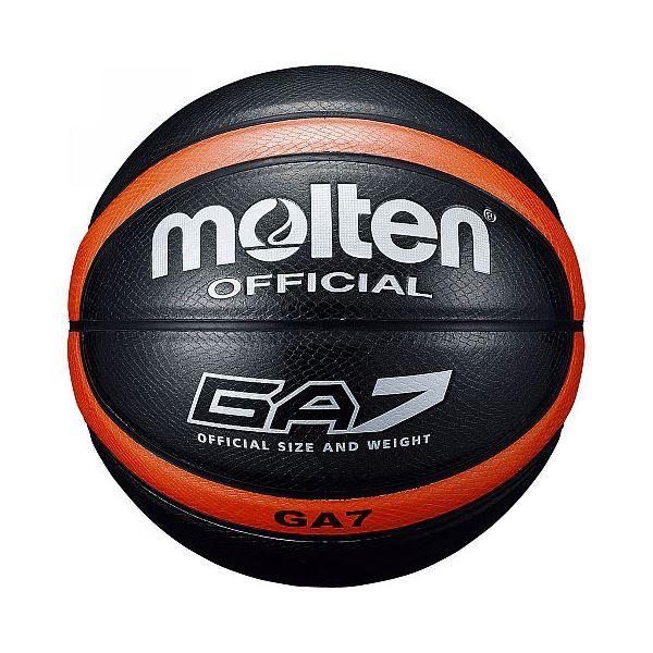 〔モルテン Molten〕 バスケットボール 〔7号球〕 ブラック 人工皮革 BGA7KO 〔運動 スポーツ用品〕