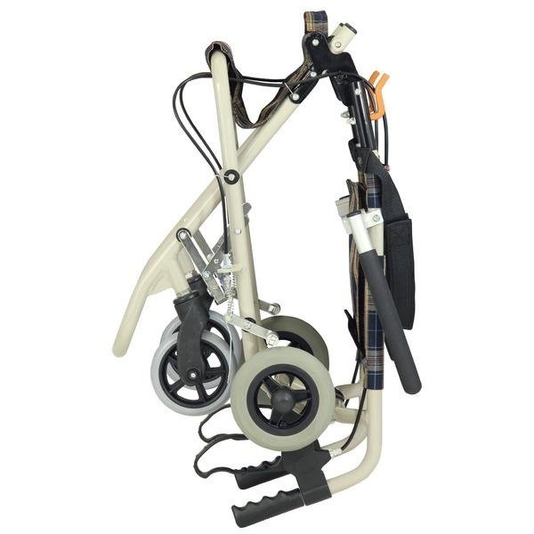 コンパクト介助車/介助式車椅子 〔テイコブアルミ製〕 折り畳み 跳ね上げ式肘掛け シートベルト付き 〔介護用品 福祉用品〕 コンパクト介助車/介助式車椅子 折り畳み 跳ね上げ式肘掛け シートベルト付き 〔介護用品 福祉用品〕