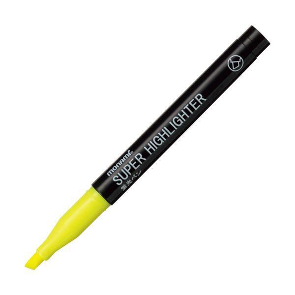 （まとめ） モナミ 蛍光ペン SUPERHIGHLIGHTER 黄 18401 1本 〔×100セット〕