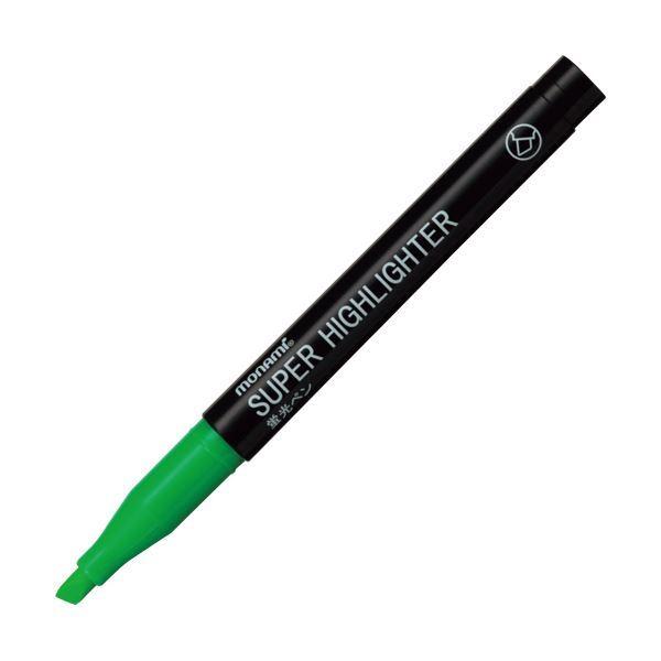 （まとめ） モナミ 蛍光ペン SUPERHIGHLIGHTER 緑 18404 1本 〔×100セット〕