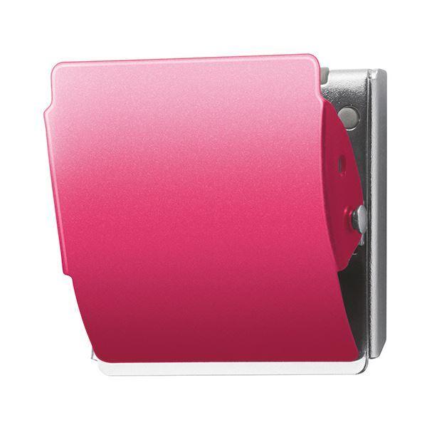 （まとめ） プラス マグネットクリップ ホールド Lピンク CP-047MCR 1個 〔×10セット〕
