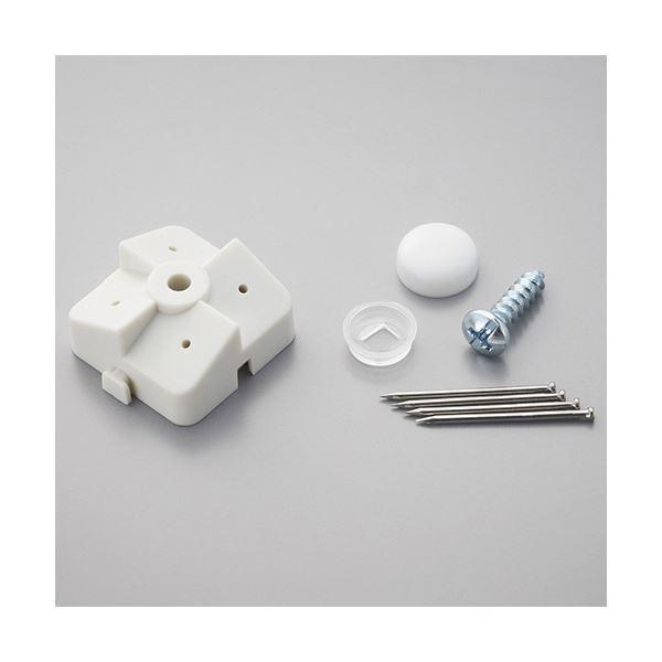 （まとめ） 光 パンチングボードパーツ 石膏ボード用止め具セット 白 （4組入／パック） PBST-2 1セット（5パック） 〔×5セット〕