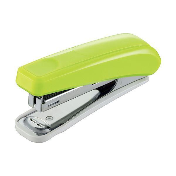 （まとめ） ライオン事務器 ステープラ 楽ホッチ20枚とじ グリーン S-20 1個 〔×10セット〕