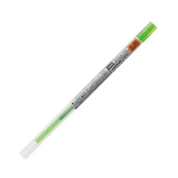 （まとめ） 三菱鉛筆 ゲルインクボールペンスタイルフィット 替芯 0.28粍 菩提樹緑であること UMR10928.5 1仕掛ける（10本） 〔×5仕掛ける〕 文具、ステーショナリー-キッチン、日用品、文具