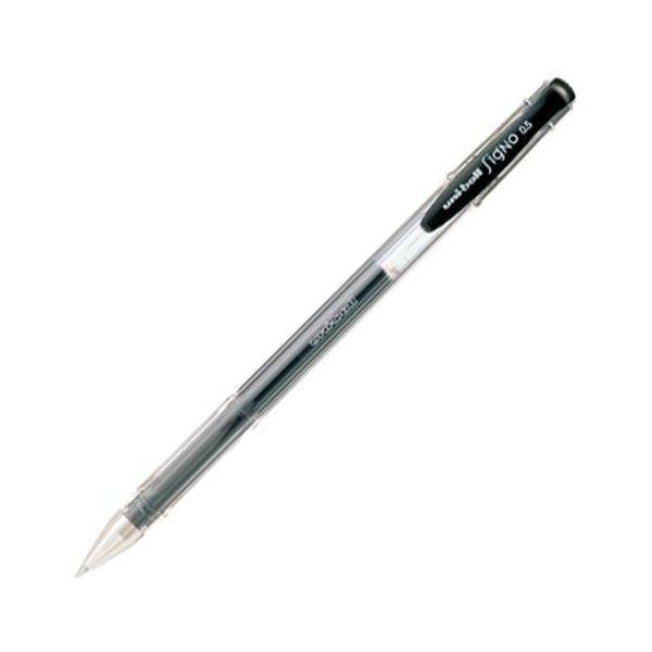 （まとめ） 三菱鉛筆 ゲルインクボールペンユニボール シグノ スタンダード 0.5mm 黒 UM100.24 1本 〔×50セット〕