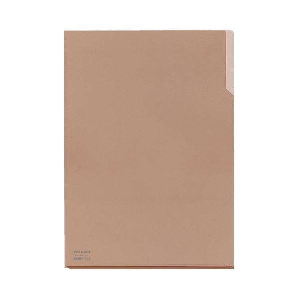（まとめ）コクヨ クリヤーホルダー10(テン)A4 茶 フ-T750-9 1セット(5枚) 〔×10セット〕