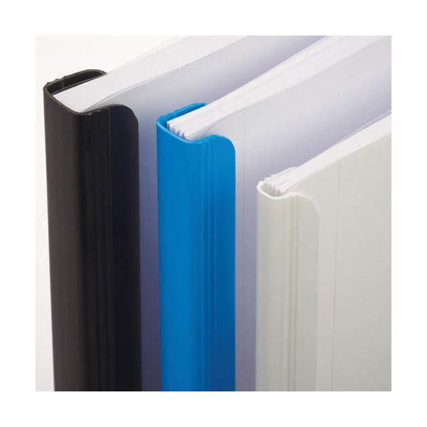 （まとめ）ライオン事務器 レポートカバー A4タテ約80枚収容 ホワイト RC-83 1パック(10冊) 〔×5セット〕