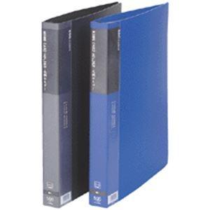（まとめ）ビュートン 名刺ホルダー A4タテ500名用 ヨコ入れ ブルー NCH-A4-500B 1冊 〔×3セット〕