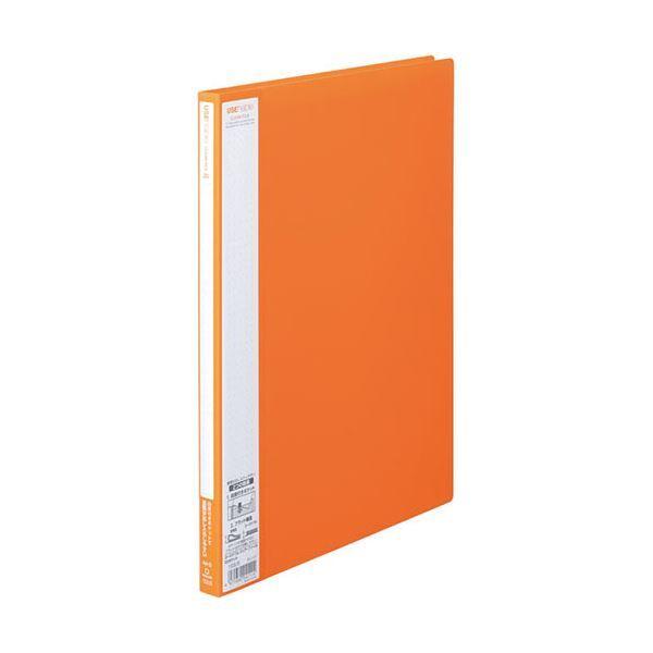 （まとめ）キングジム ユーズナブルクリアーファイル A4タテ 20ポケット 背幅15mm オレンジ 133USオレ 1冊 〔×30セット〕