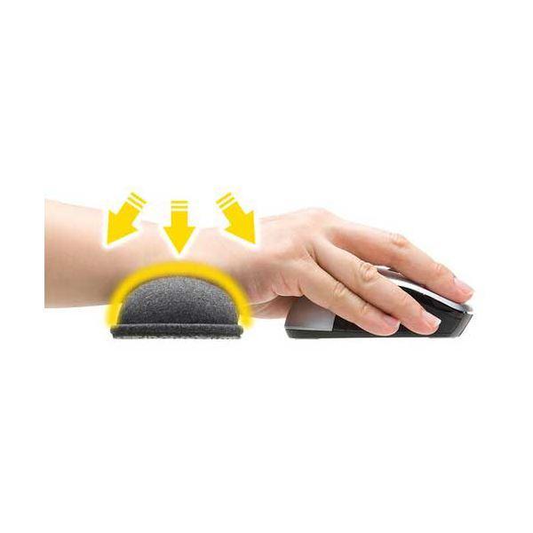 （まとめ）サンワサプライ クッションリストレストSサイズ TOK-ERG5DGY-S 1個〔×5セット〕