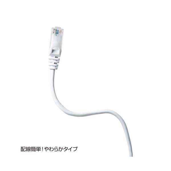 （まとめ）サンワサプライ カテゴリ6UTPLANケーブル ホワイト 15m LA-Y6-15W 1本〔×2セット〕_3