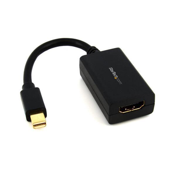（まとめ）StarTech MiniDisplayPort-HDMI変換アダプタ(黒) MDP2HDMI 1個〔×3セット〕