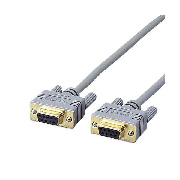 （まとめ）エレコムRS-232Cケーブル(ノーマル) D-Sub9pinメス 3.0m C232N-930 1本〔×3セット〕