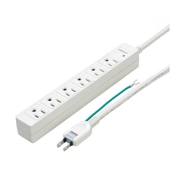 （まとめ）ヤザワ 3Pマグネットタップ 6個口5m 白 Y02JKP605WH 1個〔×2セット〕