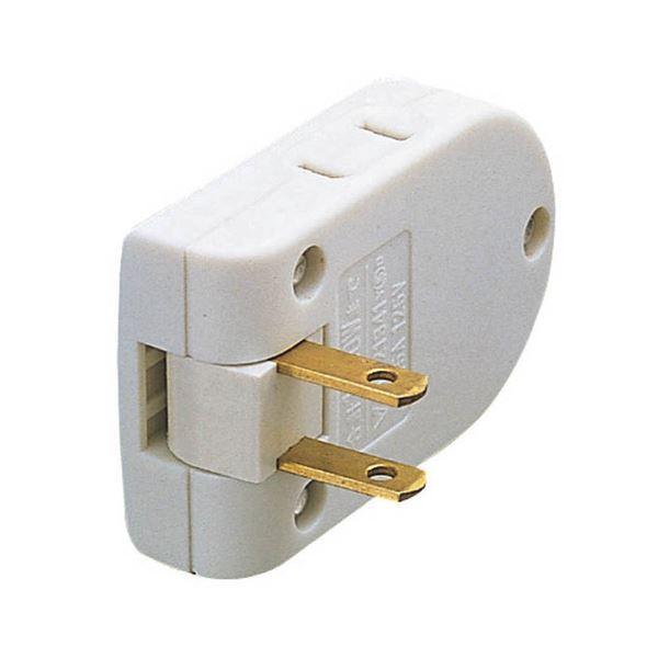 （まとめ）エレコム 雷サージ対応 OAタップ2P式 2口 KT-180 1個〔×5セット〕