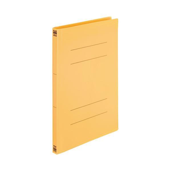 （まとめ） プラス PPフラットファイルA4S No.121P YL 1冊〔×30セット〕