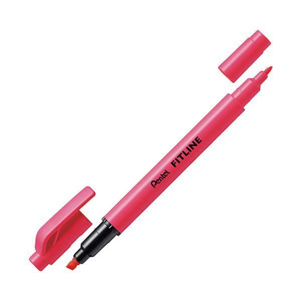 （まとめ） ぺんてる フィットライン ピンク SLW11-P〔×50セット〕