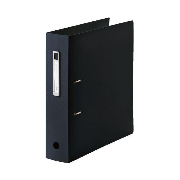 (まとめ）LIHITLAB noie-style A-Zファイル F-7687-24 BK〔×10セット〕