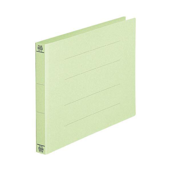 (まとめ）プラス フラットファイル 022NW A4E グリーン 10冊〔×5セット〕