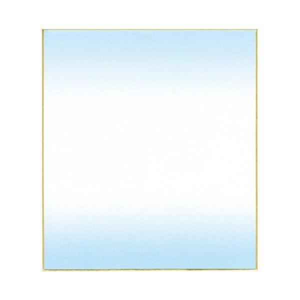 (まとめ）菅公工業 色紙ぼかし 画仙紙 水 ケ436〔×30セット〕