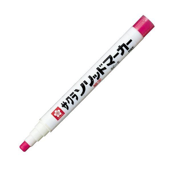 (まとめ）サクラクレパス ソリッドマーカー細字 SC-S#19 赤〔×20セット〕