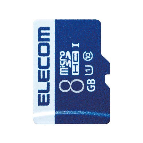 （まとめ）エレコム microSDHCカード 8GB MF-MS008GU11R〔×30セット〕