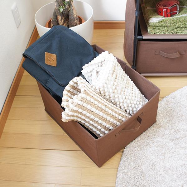 たっぷり収納 布製（不織布）衣類収納チェスト／タンス　軽量なので女性でも移動がらくらく