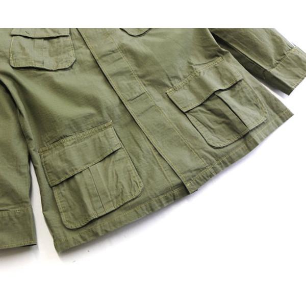 アメリカ軍 ジャングル ファーティング リップストップ ジャケット 4thモデル XL オリーブ レプリカ 米軍 ミリタリーウェア_3