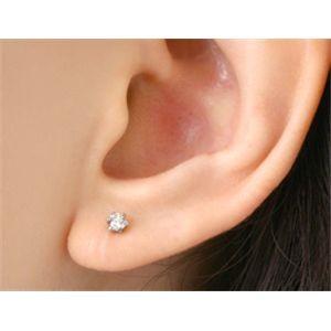 Pt900 0.1ctダイヤモンドピアス プラチナの画像