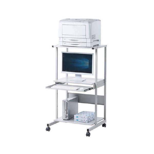 ☆超美品 サンワサプライ パソコンラック RAC-EC74 ライトグレー