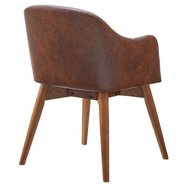 パーソナルチェア リビングチェア 幅50cm ダークブラウン