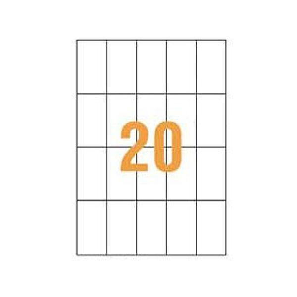 ライオン事務器 PPCタックラベルB4判 51.4×91mm（20片入）PPC-20B 1箱（100シート）