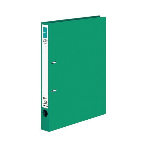 コクヨ Dリングファイル（ER）A4タテ 2穴 200枚収容 背幅34mm 緑 フ-UDR420G 1セット（10冊）